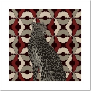 Sitting Cheetah - African Wildlife Posters and Art